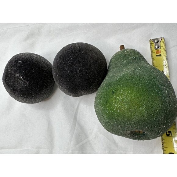 Artificial Faux Beaded Sugar Frosted Fruit Floral Picks Christmas Decor Wreath - Picture 3 of 7